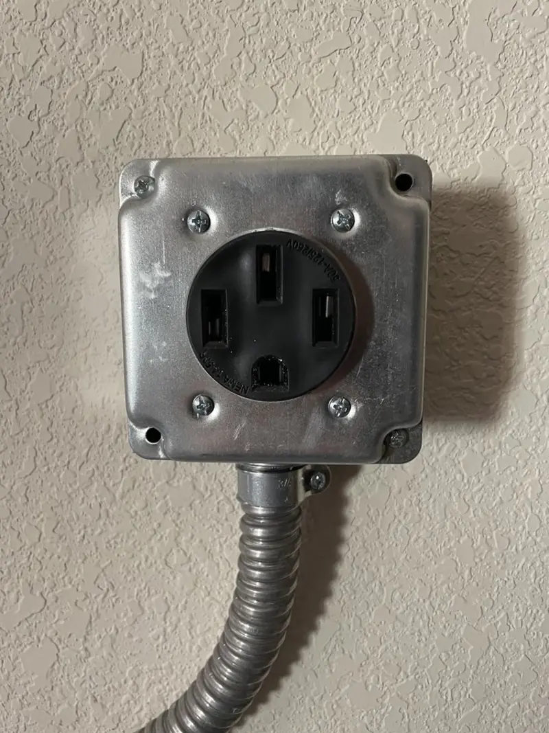 NEMA 14-50 outlet installed for Electrical Panel Upgrade in Daly City